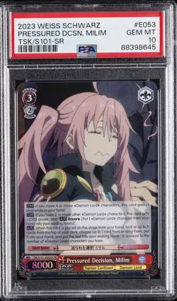 2023 WEISS SCHWARZ SR #E053 PRESSURED DECISION, MILIM PSA 10 - Image 1