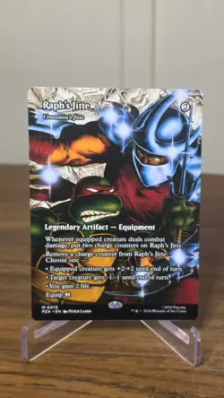 Raph's Jitte Umezawa's Jitte Borderless M TMNT Turtles PZA 19 NM - Image 1