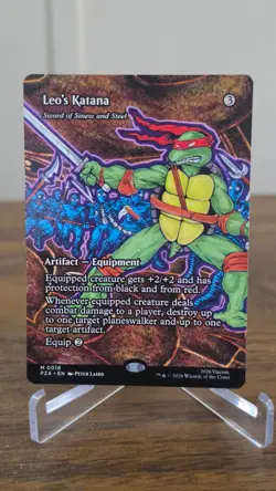 Leo's Katana Sword of Sinew and Steel (Borderless) M TMNT Source Material 18 NM - Image 1