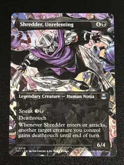 MTG Teenage Mutant Ninja Turtles Shredder, Unrelenting Borderless 0210 NM - Image 1