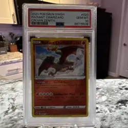 Pokemon TCG Radiant Charizard Crown Zenith 020/159 Radiant Rare Holo PSA 10 - Image 1