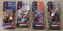 4 Sealed Unweighed Pokemon Sun & Moon Unified Minds Blister Packs - Art Set - Image 1