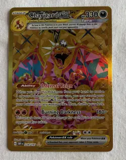 Pokemon Charizard ex Hyper Rare SV03 Obsidian Flames 228/197 Centered Beauty - Image 1