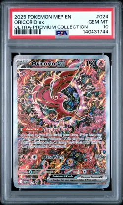2025 Pokemon MEP En Oricorio Ex Ultra Premium Collection #024 PSA 10 Gem Mint - Image 1