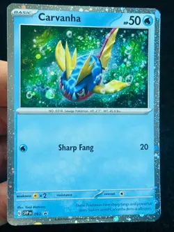 Carvanha SVP 093 Black Star Promo - LP - NM - Pokemon TCG Card - Image 1