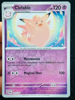 Clefable 079/167 Reverse holo - MP - LP - Pokemon TCG Card - Image 1