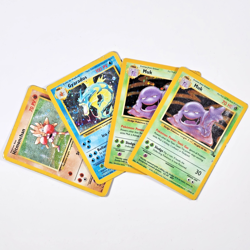 x4 Vintage 1999 Pokemon TCG Holo-Rare English WOTC Base Set Damaged HP Cards Lot - Image 1