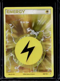 2006 Pokemon EX Holon Phantoms Lightning Energy Holo #108/110 - Image 1