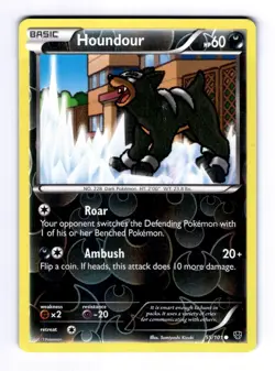 Houndour Plasma Blast #55 (2013) Common Reverse Holo LP Pokemon - Image 1