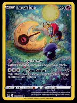1x Lunatone - GG11/GG70 - Holo Rare NM-Mint Pokemon SWSH12.5 - Crown Zenith - Image 1