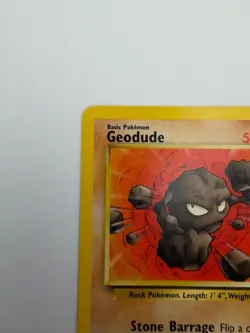 #47/62 Geodude Normal Common - Pokemon TCG Fossil - Vintage - LP (See Photos) - Image 3