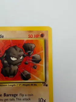 #47/62 Geodude Normal Common - Pokemon TCG Fossil - Vintage - LP (See Photos) - Image 4
