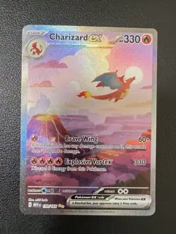 Charizard ex 199/165 Pokemon Scarlet & Violet 151 SIR Special Illustration Rare - Image 1