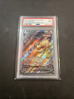 2021 Pokemon Flareon V Full Art #179 VMAX Premium Collection PSA 9 Mint - Image 1