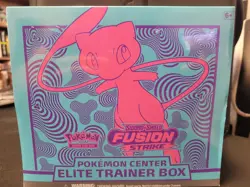 Pokemon Center Exclusive Fusion Strike Elite Trainer Box New, Sealed, Mew *Dent* - Image 1