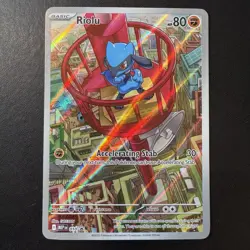 Pokemon TCG - Riolu 10 Mega Evolution - Black Star Promo Holo - NM - Image 3