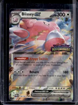 2024 Pokemon Twilight Masquerade Blissey ex Stamp #134/167 - Image 1