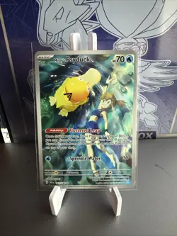Pokemon TCG Mistys Psyduck 192/182 Destined Rivals Illustration Rare (NEAR MINT) - Image 1