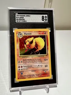 SGC 8 NM-MT Flareon 3/64 No Symbol Holo Rare 1999 Pokemon Jungle - Image 1
