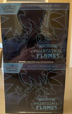 Pokemon TCG Phantasmal Flames ETB New / Factory Sealed Lot of 2 - Image 1