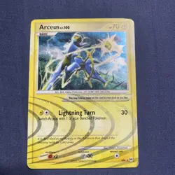Pokemon TCG Arceus AR6 Holo Foil Rare Electric Type - Image 1