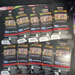 Pokemon TCG Mega Evolution Sleeved Booster Pack Lot of 10 - Image 2