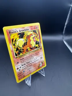 2000 Pokemon Blaine's Growlithe 62/132 - Gym Challenge - [Vintage] - Image 3