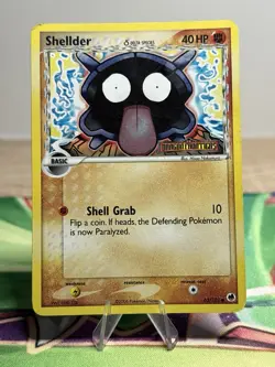 Shellder 63/101 Reverse Holo Pokemon Ex Dragon Frontiers Delta Species Stamped - Image 1