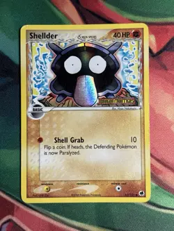Shellder 63/101 Reverse Holo Pokemon Ex Dragon Frontiers Delta Species Stamped - Image 2