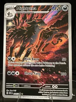Pokemon Mightyena 243/217 ASC: Rare Holo Stage 1 120 HP Wolf Pokemon TCG - Image 1