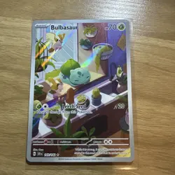 Pokemon Bulbasaur SV07 Stellar Crown 143/142 Illustration Rare Full Art Holo - Image 1