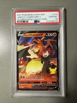 2021 Pokemon SWSH BSP Lances Charizard V Celebration Collection #133 PSA 10 - Image 1