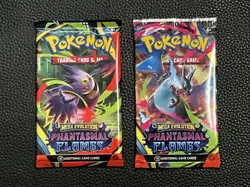 Pokemon Mega Evolution Phantasmal Flames Booster Pack Lot of 2 - Random Art - Image 2