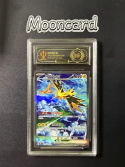 APH Black 10* Pokemon Chinese Zapdos EX Full Art 2025 151C 190/151 SAR - Image 1
