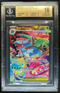 2025 Pokemon Venusaur ex Pristine Special Illustration Rare #177/132 BGS 10 - Image 1