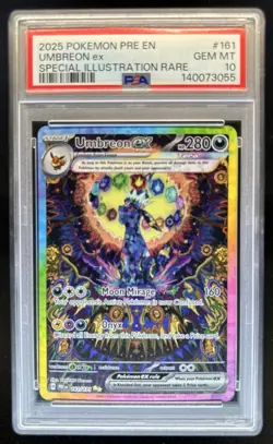 2025 Pokemon Prismatic Evolutions Umbreon ex #161/131 PSA 10 GEM MINT - Image 1