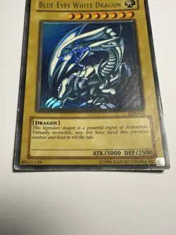 Yugioh! BLUE-EYES WHITE DRAGON SDK-001 1996 TCG A2 - Image 2