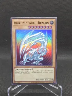 Yu-Gi-Oh Blue-Eyes White Dragon Ultra Rare Holo Unlimited LCKC-EN001 Kaiba - Image 1