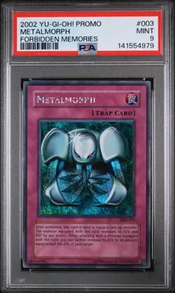METALMORPH FMR-003 PROMO 2002 YU-GI-OH! PSA 8 NM NEW CERT FORBIDDEN MEMORIES - Image 1