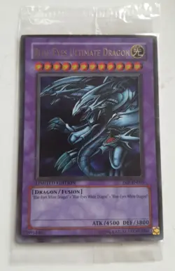 Yugioh Blue-Eyes Ultimate Dragon JMP-EN005 Holo Rare Limited Edition SEALED MINT - Image 1
