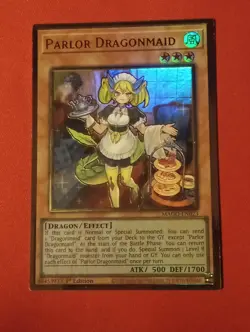 YUGIOH Parlor Dragonmaid MAGO-EN023 Maximum Gold 1st Ed NM/M Nice Condition - Image 3