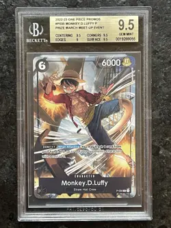 Monkey.D.Luffy (Pirates Party Vol. 3) P-035 One Piece Promo BGS 9.5 - Image 1