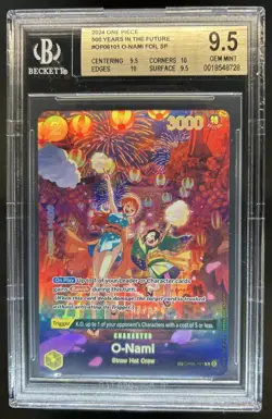 2024 One Piece 500 Years in the Future O-Nami Foil SP #OP06-101 BGS 9.5 - Image 1