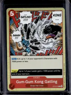 2026 One Piece Ultra Deck The Three Captains Gum-Gum Kong Gatling #ST10-016 - Image 1
