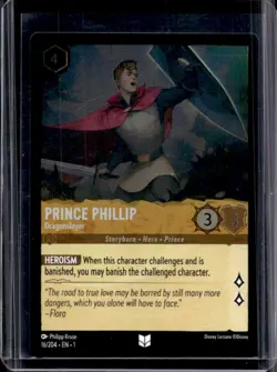 2023 Disney Lorcana Prince Phillip - Dragonslayer Foil #16/204 - Image 1
