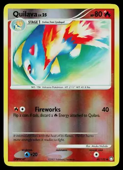 Pokemon Card - Quilava Mysterious Treasures 60/123 Uncommon Reverse Holo - Image 1