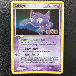 Sableye 22/108 Rare Reverse Holo Stamped Power Keepers Pokemon Card LP - Image 1