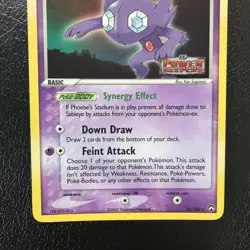 Sableye 22/108 Rare Reverse Holo Stamped Power Keepers Pokemon Card LP - Image 3
