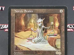 MTG Noetic Scales- DAMAGED -Urza's Saga Magic the Gathering Card #304 - Image 3