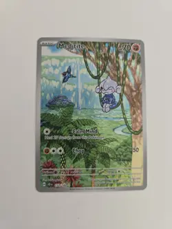 Pokemon TCG Meditite 153/142 Stellar Crown Illustration Rare Full Art Card NM - Image 1